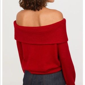 h&m off the shoulder sweater